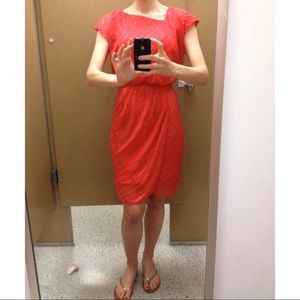 Vince Camuto coral sequin dress